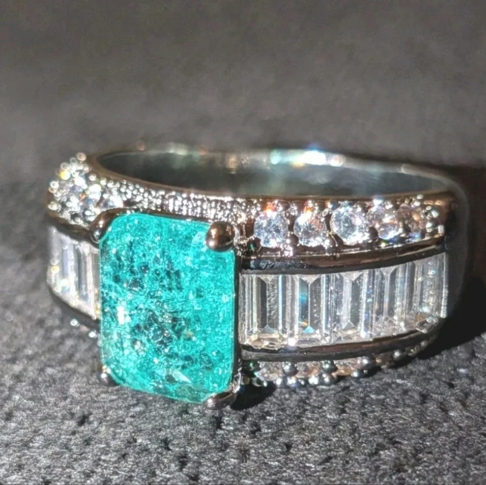 5 Ct Unisex Lab Created Diamond Sterling Silver 925 Ring For Male Or Female Sz 9